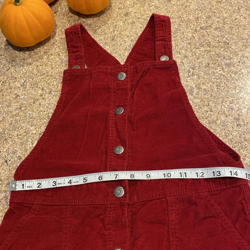 Old Navy Girls Corduroy Red Dress XL 12 Holidays MUSTY SMELL